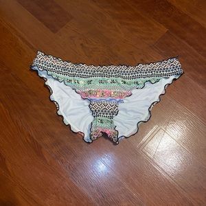 Victoria’s Secret patterned ruched bikini bottom